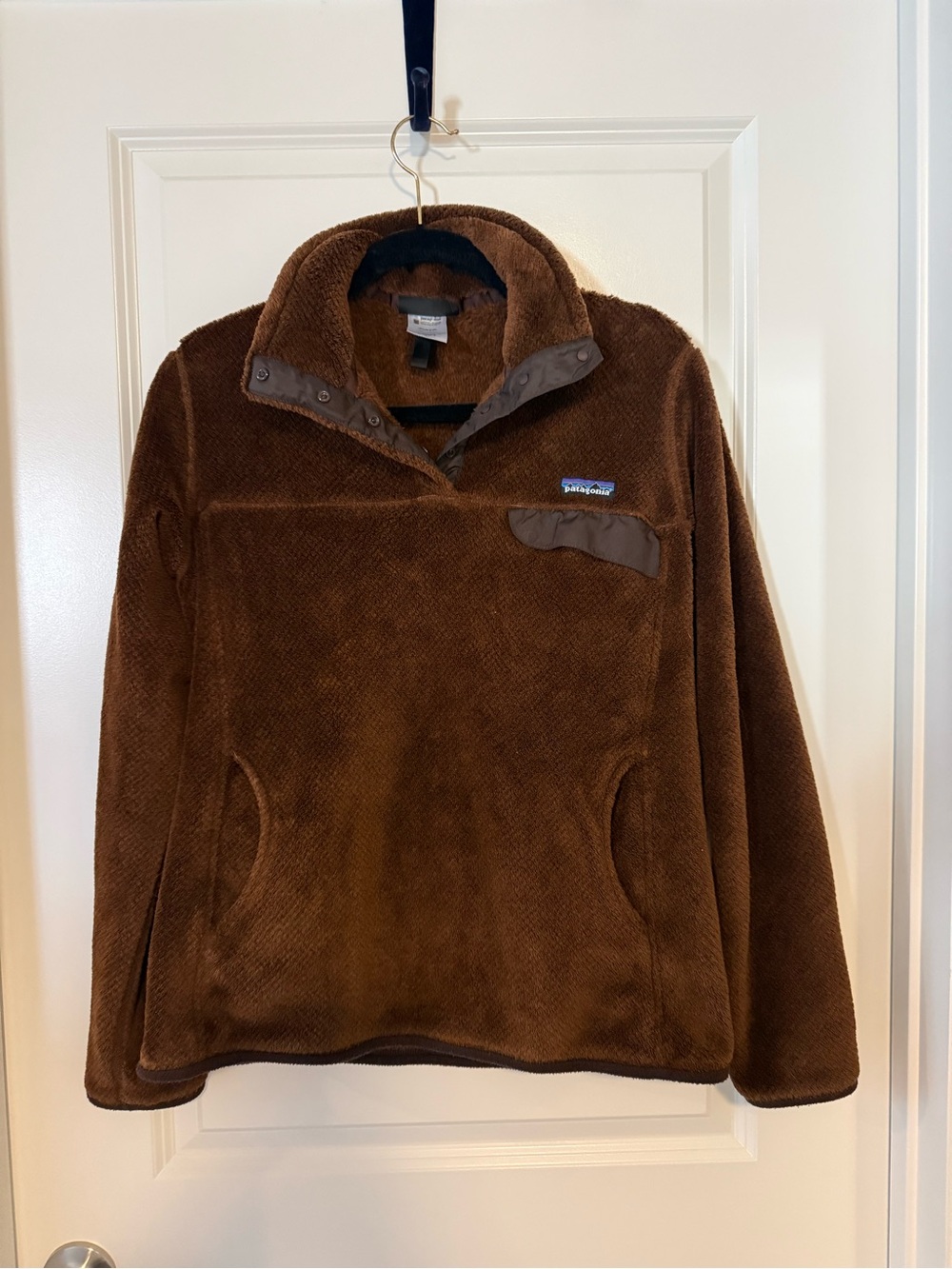 Patagonia Womens brown Re-tool Snap-T Fleece Pullover